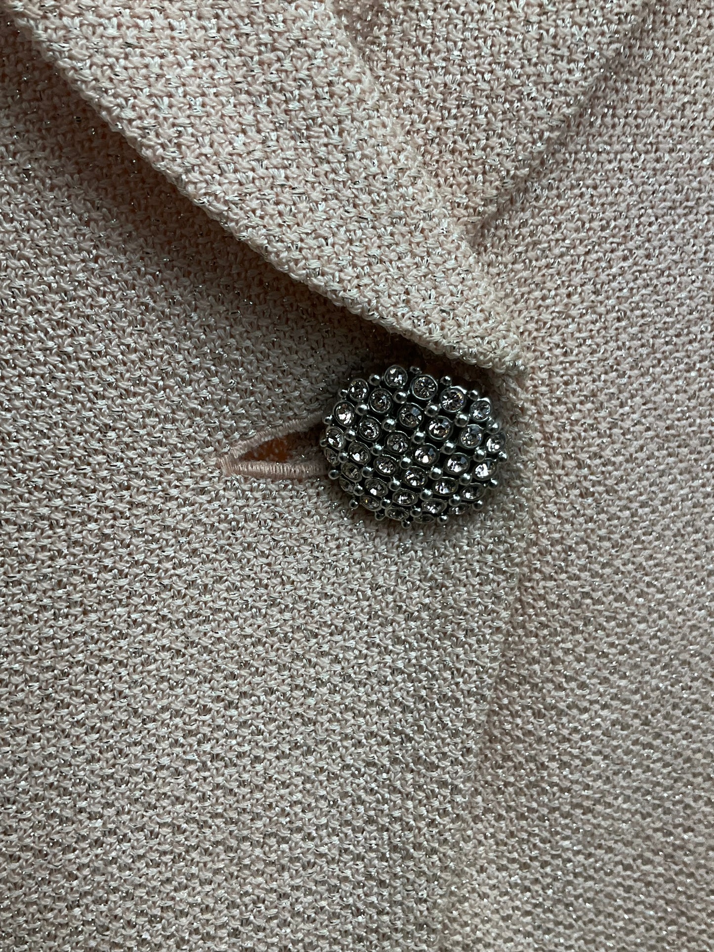 ST JOHN COUTURE PEACH SKIRT SUIT SZ 14