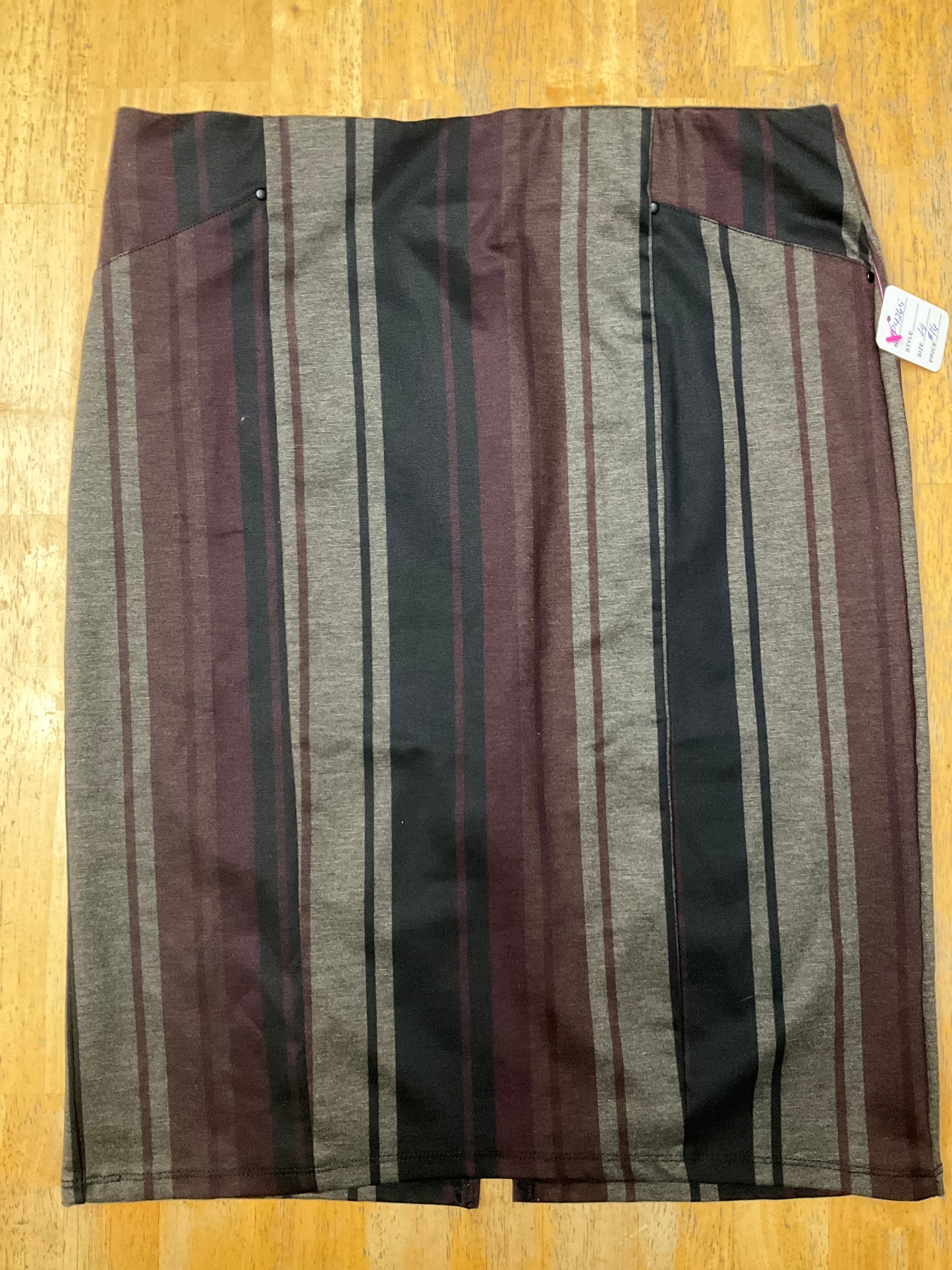 89TH MADISON BROWN/GREEN SKIRT SZ L