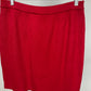 ST JOHN COLLECTION RED CREAM SKIRT SUIT SZ 12-14