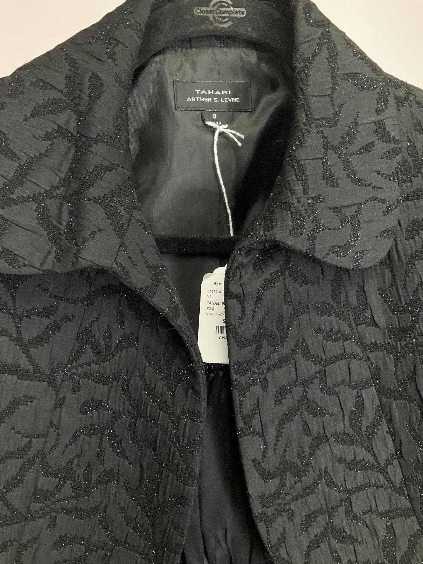 TAHARI BLACK DRESS SUIT SZ 8