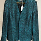 KASPER TEAL/BLACK DRESS SUIT SZ 10/14