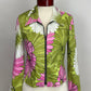 JOSEPH RIBKOFF PINK/GREEN JACKET SZ 10