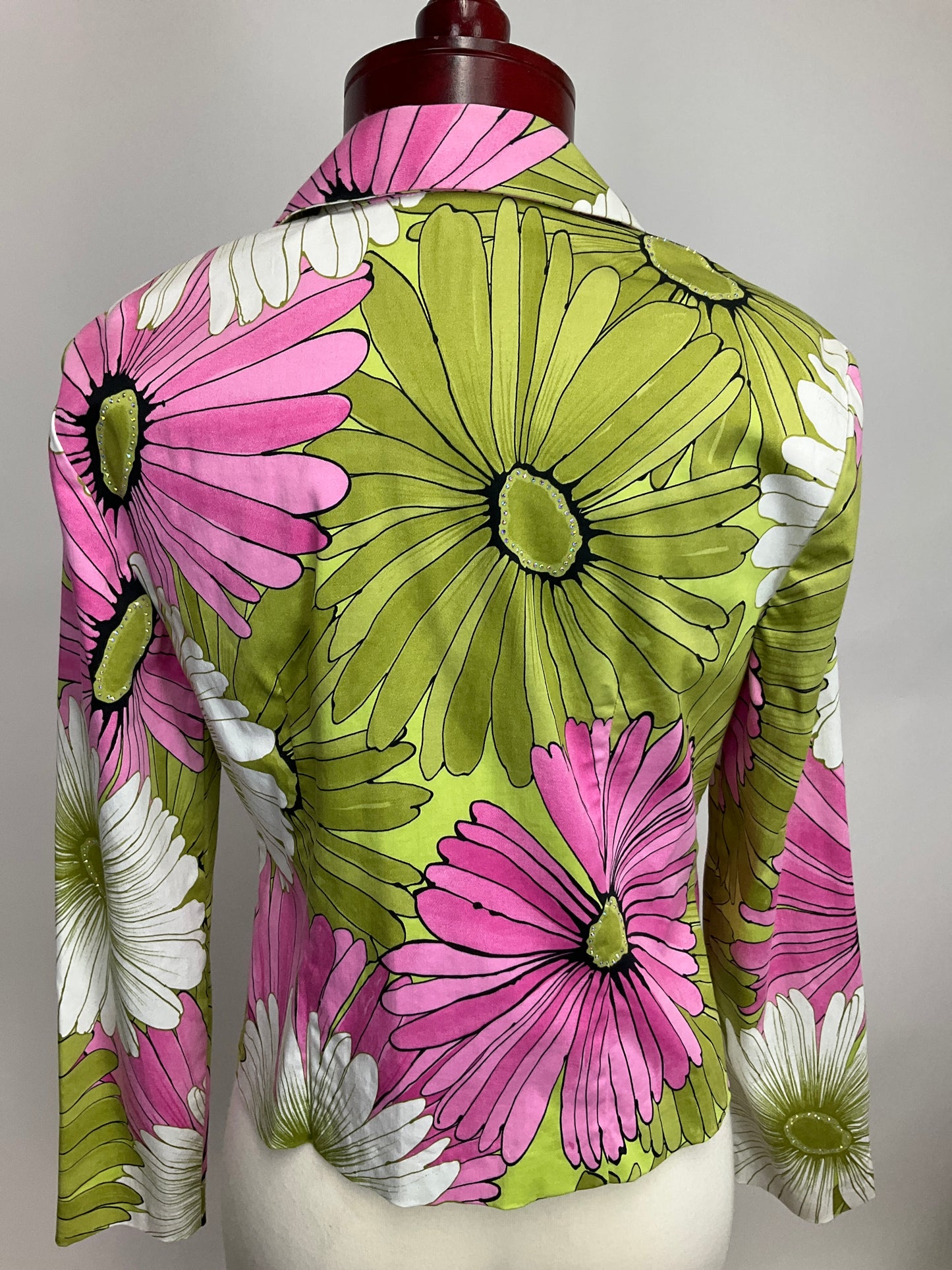 JOSEPH RIBKOFF PINK/GREEN JACKET SZ 10