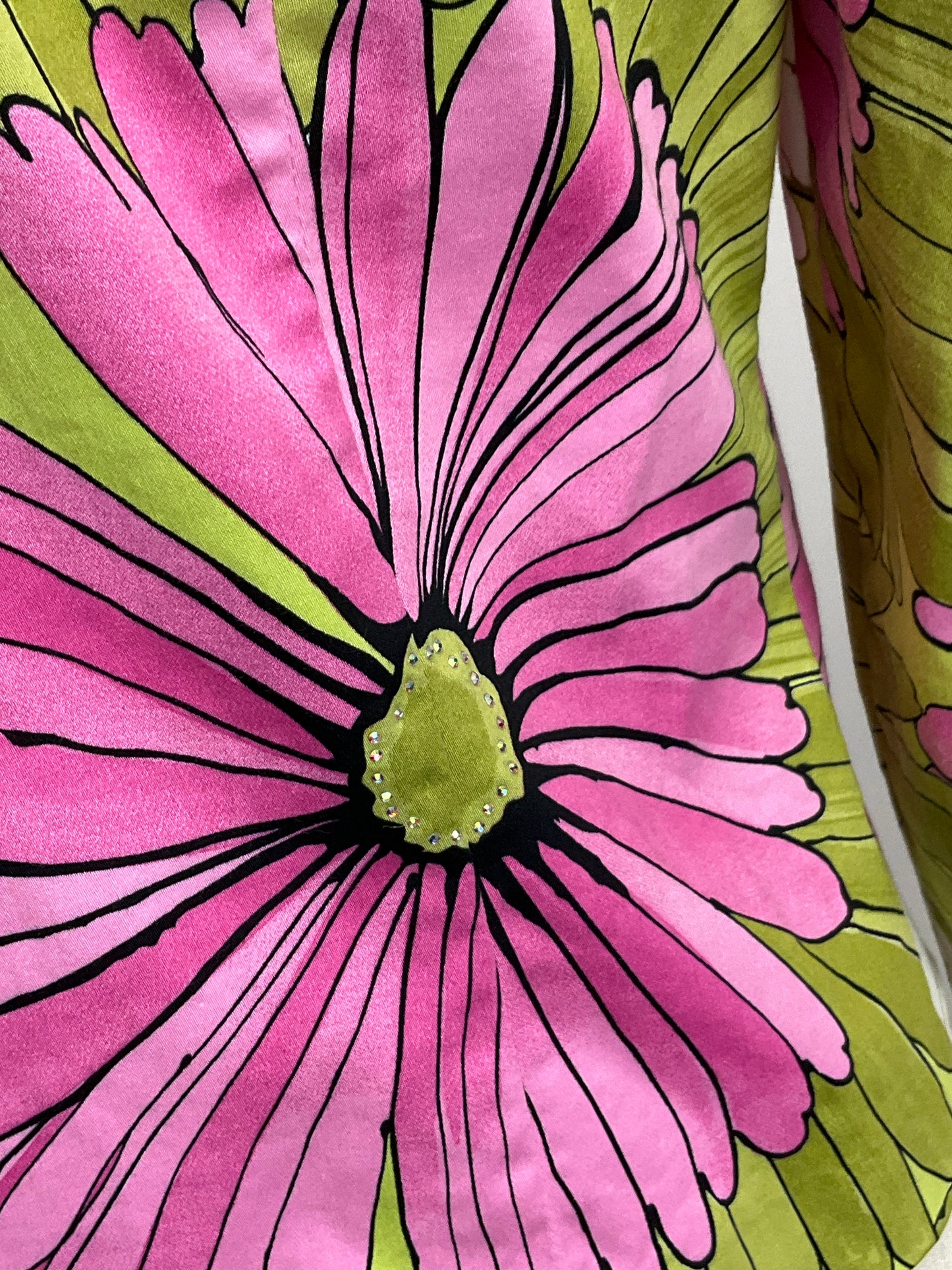 JOSEPH RIBKOFF PINK/GREEN JACKET SZ 10