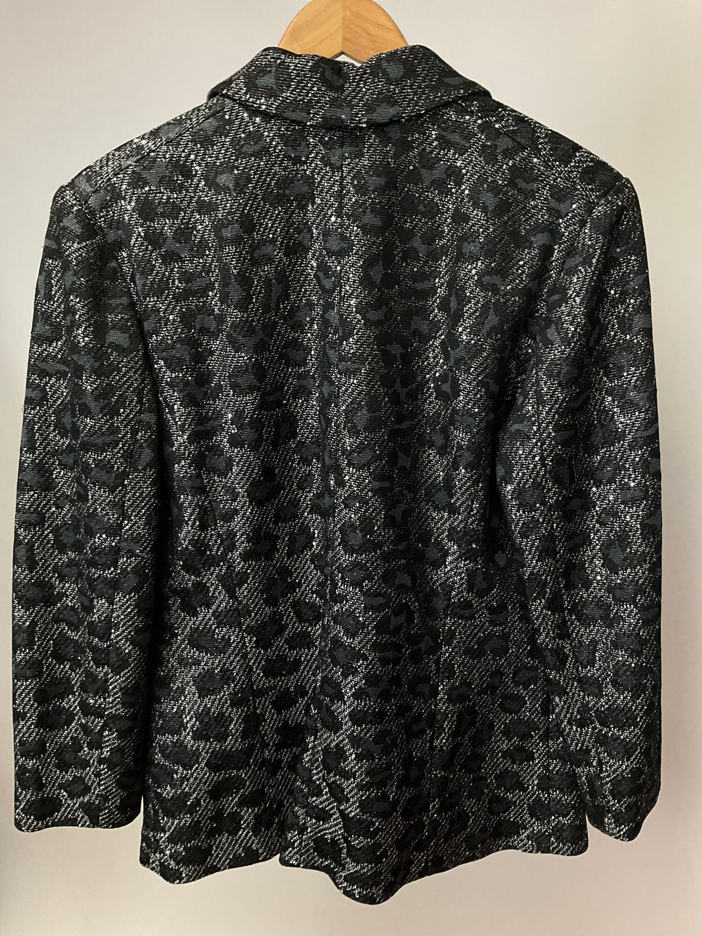 ST JOHN BLACK/SILVER BLAZER SZ 14