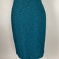ST JOHN COLLECTION TEAL SKIRT SUIT SZ 6