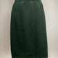 ST JOHN COLLECTION HUNTER GREEN SKIRT SUIT SZ 10