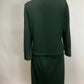 ST JOHN COLLECTION HUNTER GREEN SKIRT SUIT SZ 10