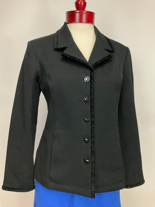 ST JOHN SPORT BLACK BLAZER SZ M