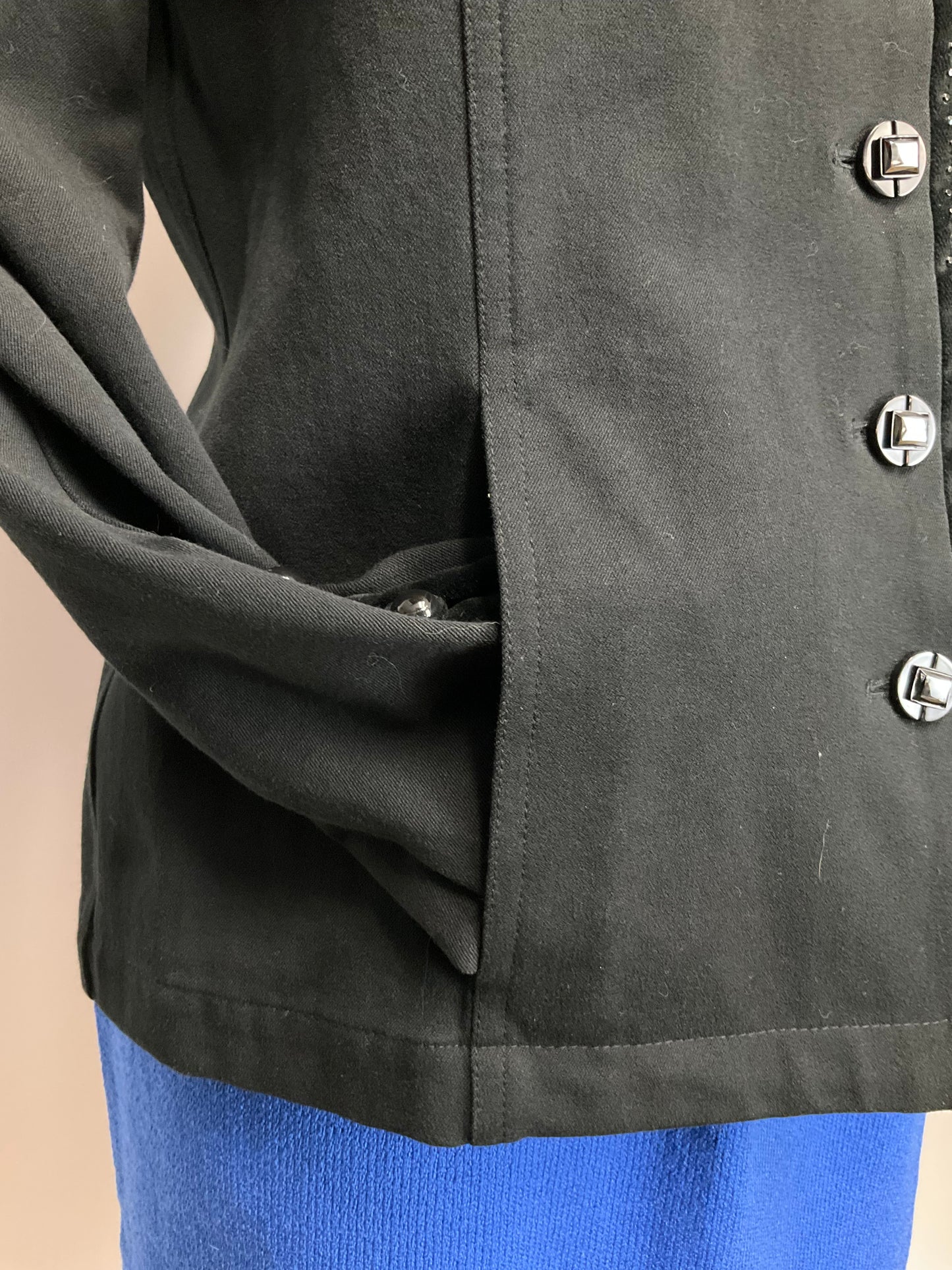 ST JOHN SPORT BLACK BLAZER SZ M