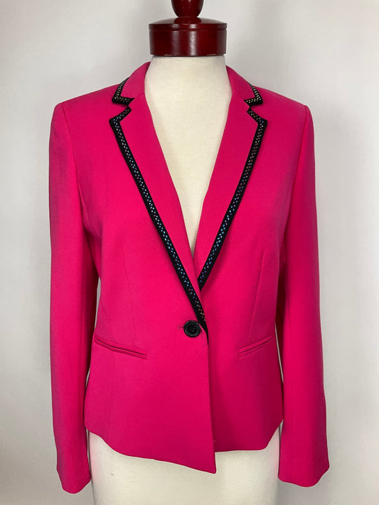 ANNE KLEIN PINK/BLACK BLAZER SZ 6