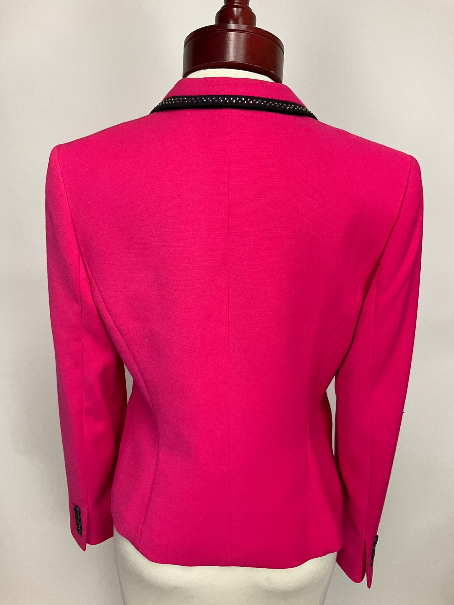 ANNE KLEIN PINK/BLACK BLAZER SZ 6