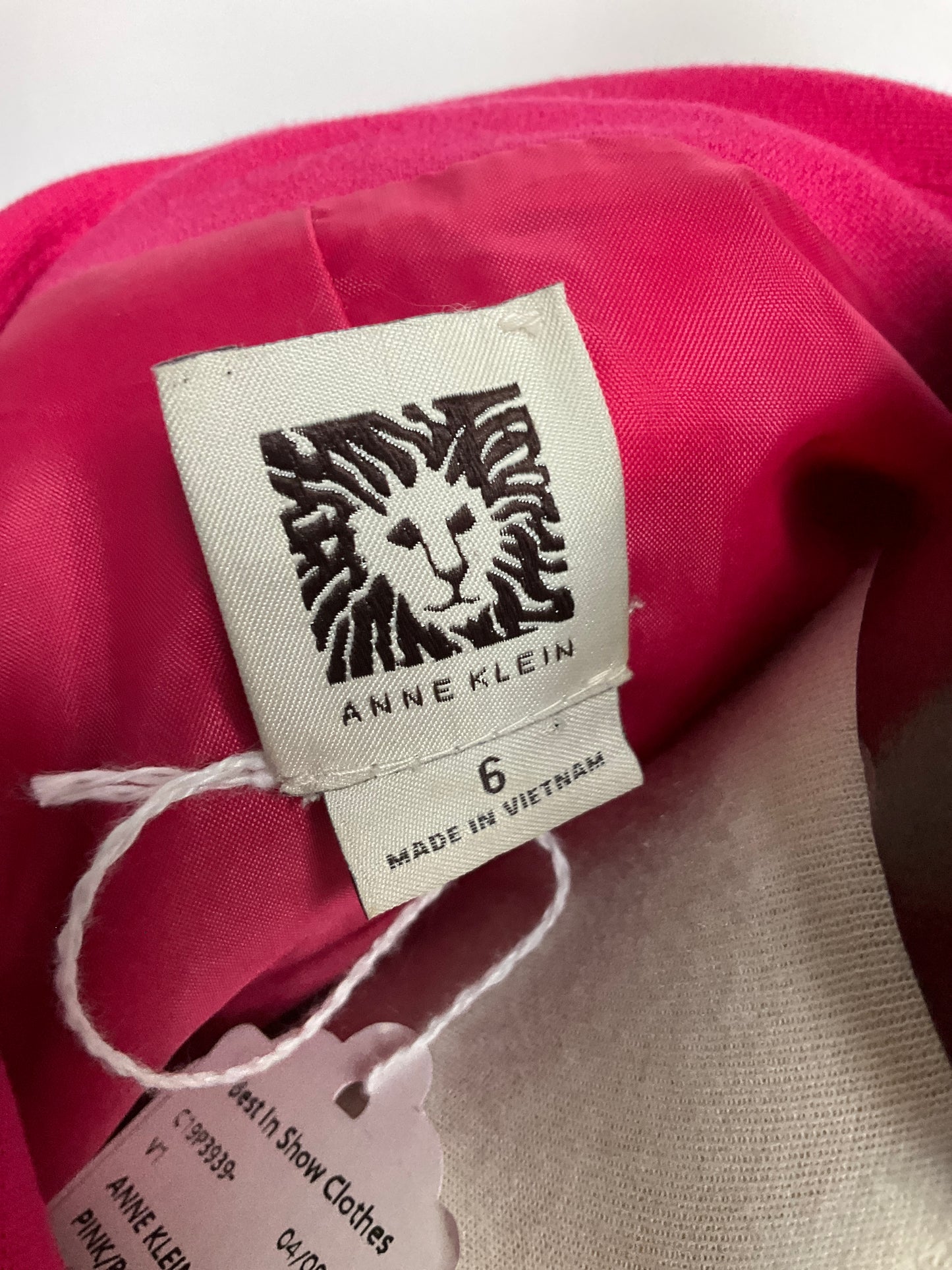 ANNE KLEIN PINK/BLACK BLAZER SZ 6