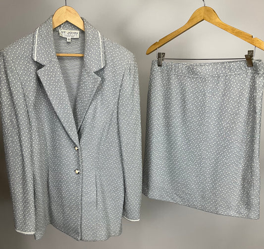 ST JOHN COLLECTION BLUE/CREAM