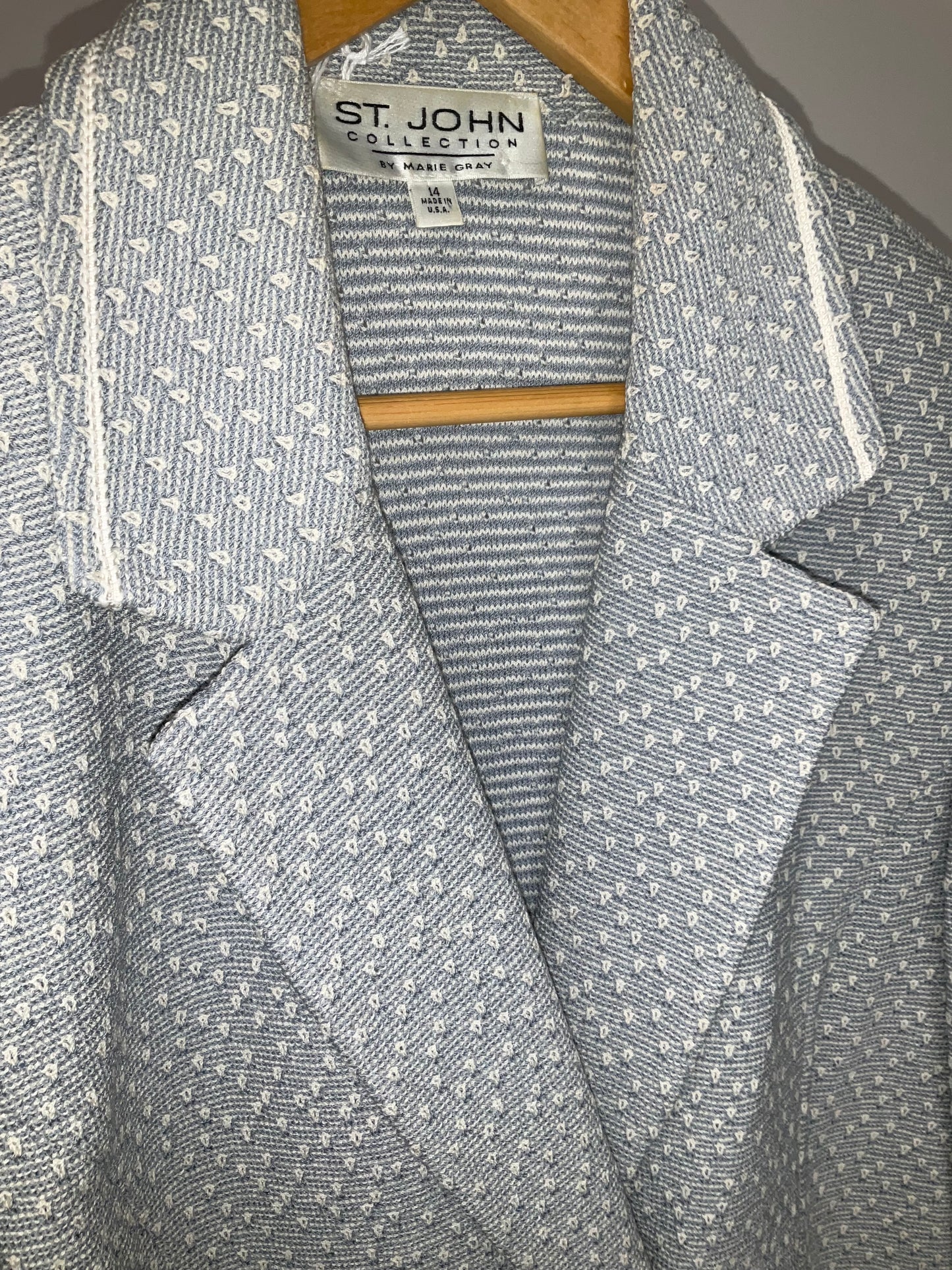 ST JOHN COLLECTION BLUE/CREAM