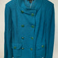 ST JOHN BLACK LABEL TEAL BLAZER SZ 8