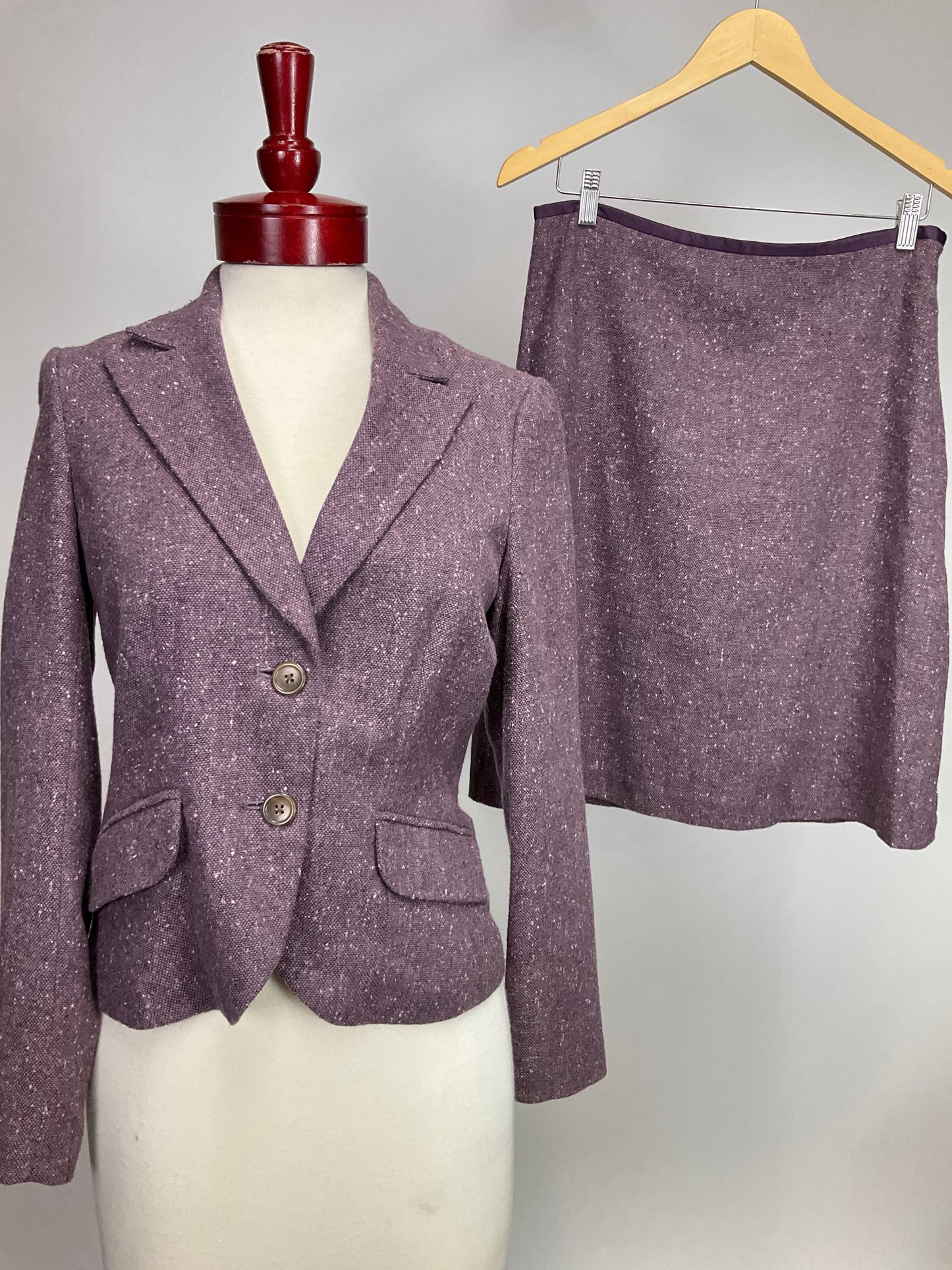 GEORGE MAUVE SKIRT SUIT SZ 6/8