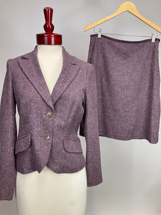 GEORGE MAUVE SKIRT SUIT SZ 6/8