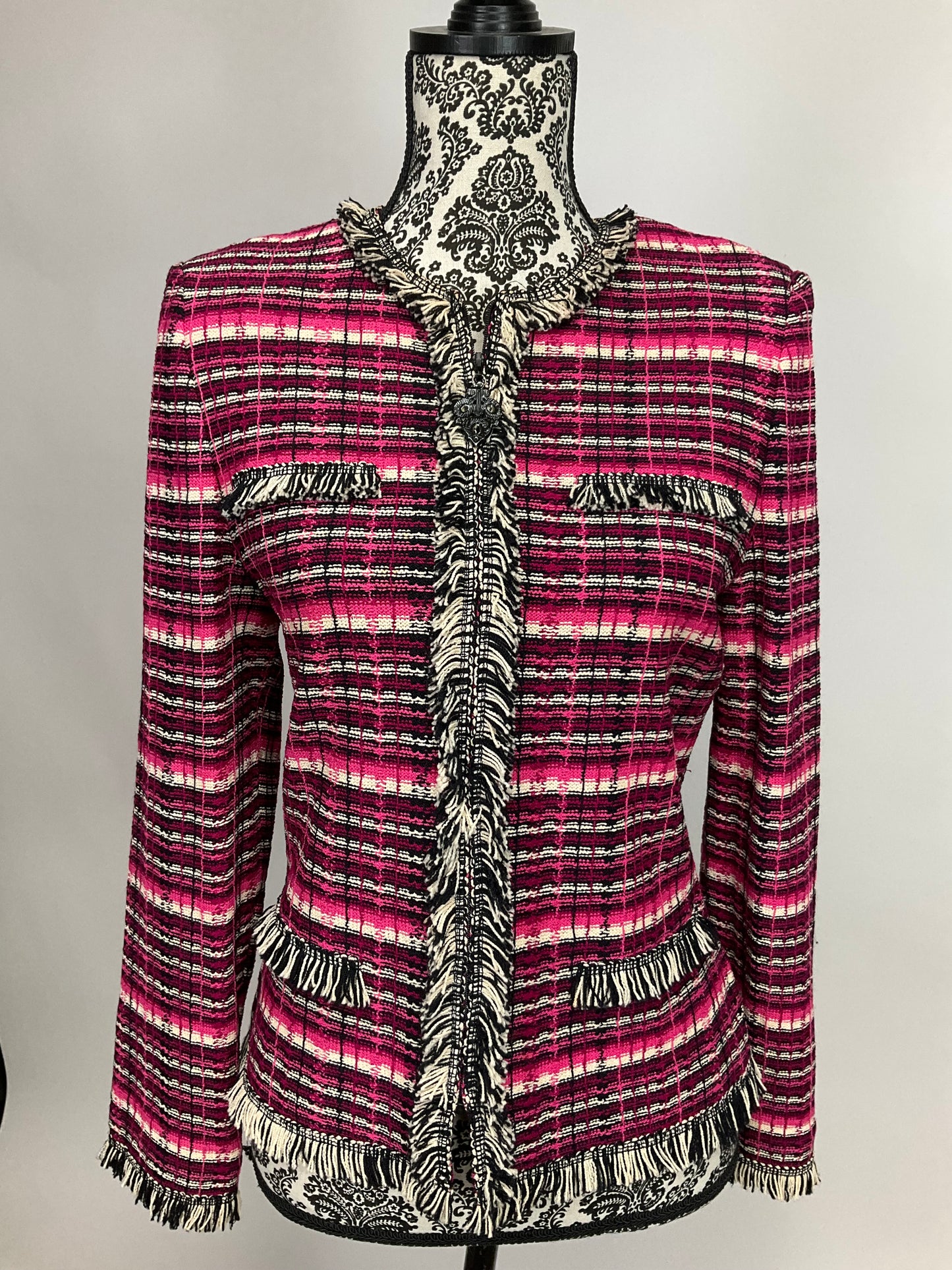 ST JOHN COLLECTION /SPORT PINK SKIRT SUIT 4/6