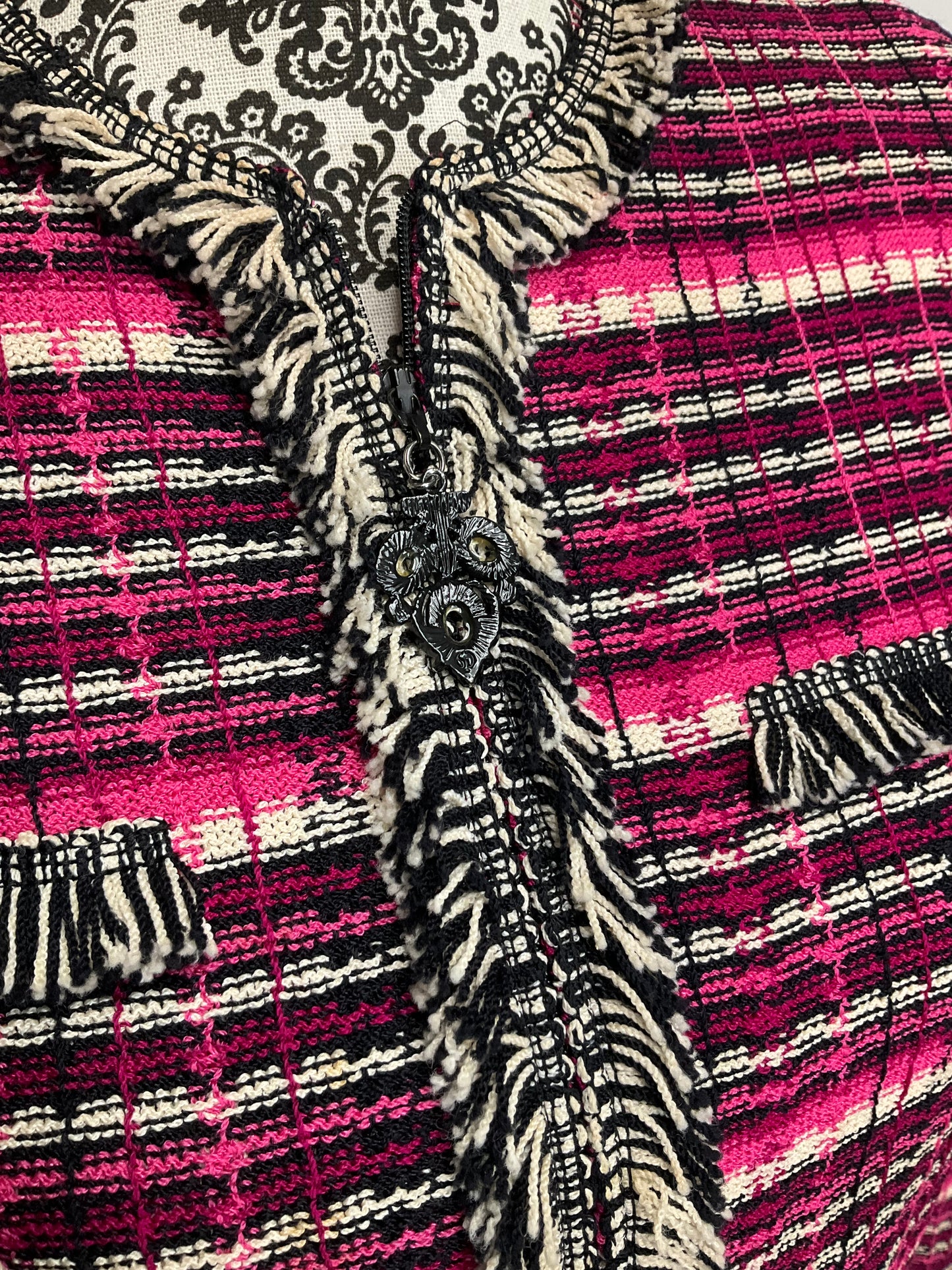 ST JOHN COLLECTION /SPORT PINK SKIRT SUIT 4/6