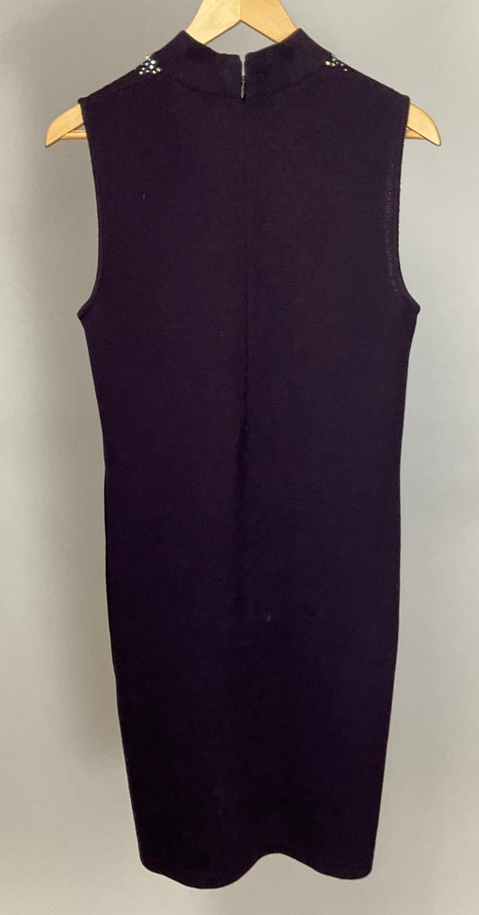 ST JOHN ESSENTIALS PLUM DRESS SZ 6