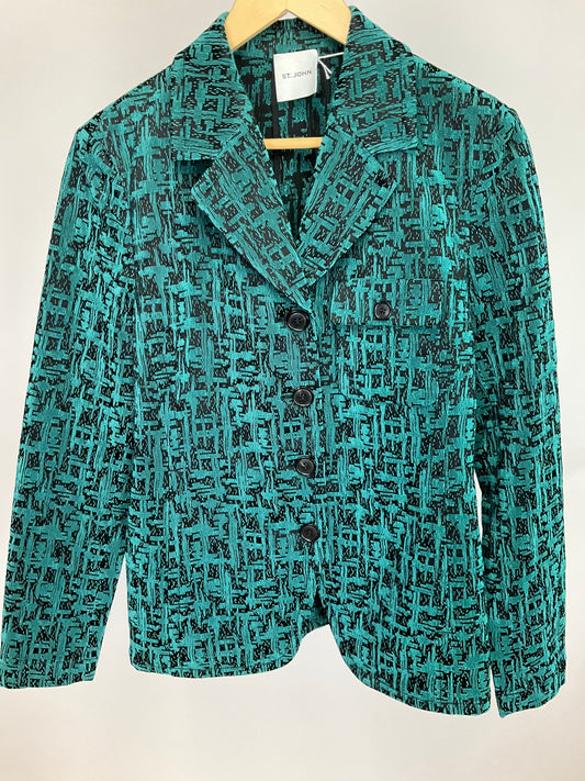 ST JOHN TEAL/BLACK SZ 6