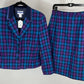PENDLETON BLUE/PURPLE SKIRT SUIT SZ 12