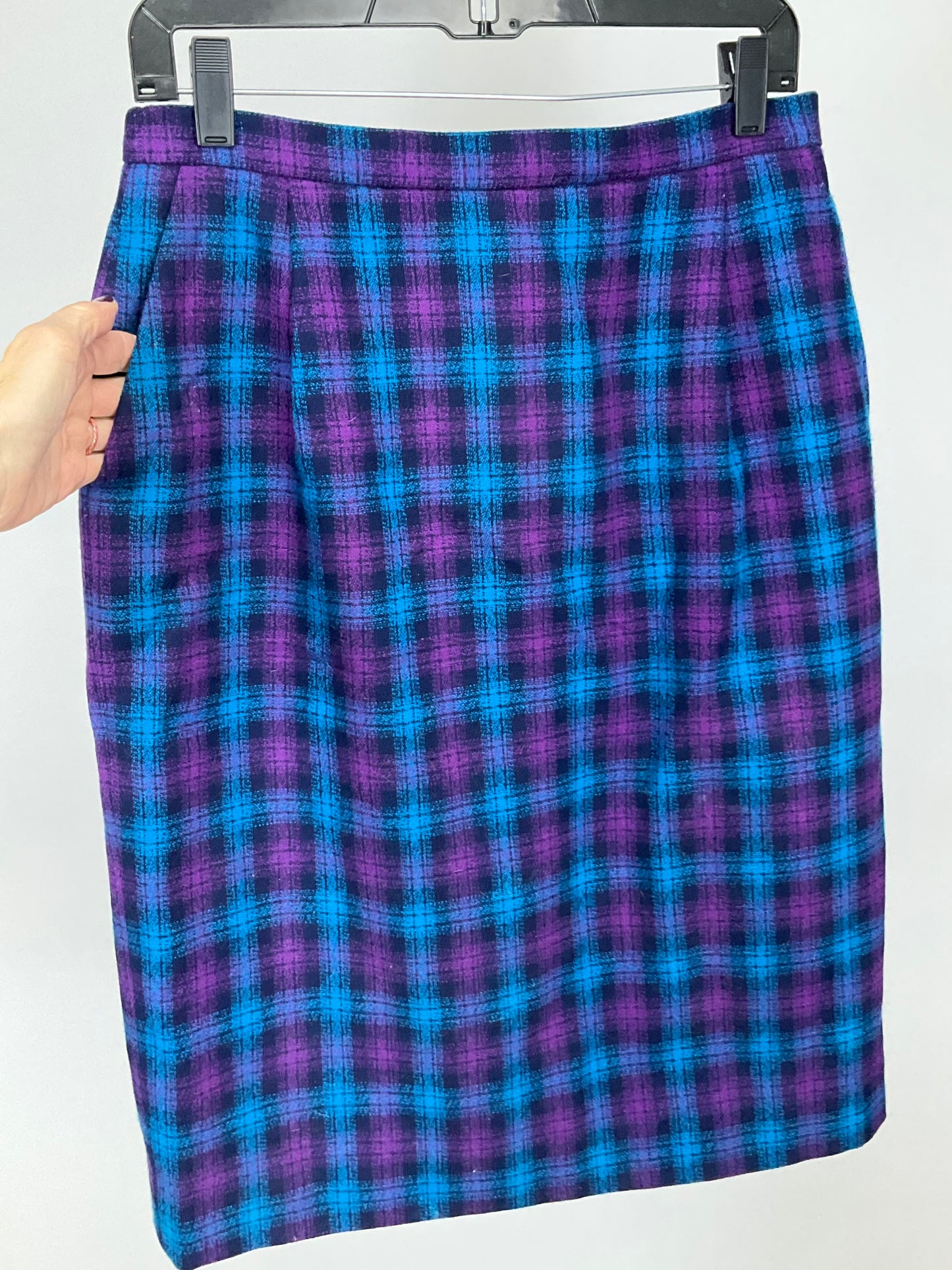 PENDLETON BLUE/PURPLE SKIRT SUIT SZ 12