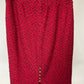 ST JOHN ESSENTIALS BLACK RED SKIRT SUIT SZ 8