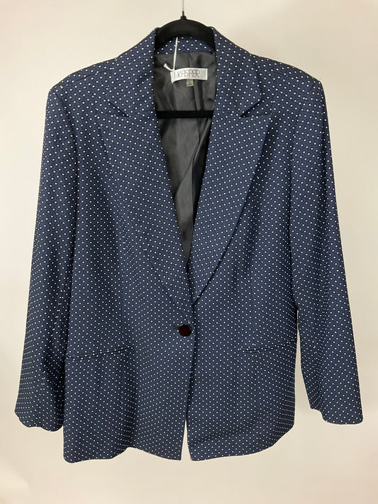 KASPER BLUE & WHITE BLAZER SZ 16