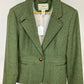 LL BEAN GREEN WOOL BLAZER SZ 16