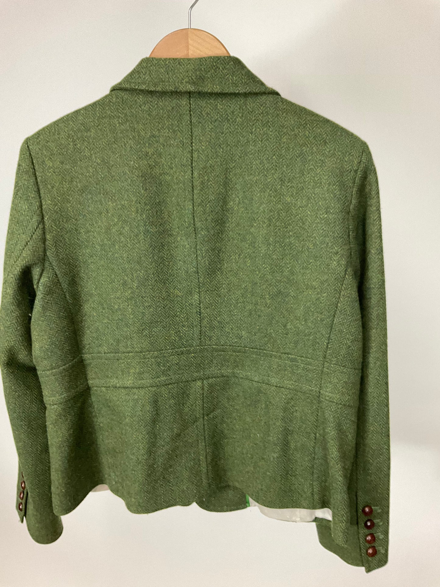 LL BEAN GREEN WOOL BLAZER SZ 16