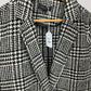 TALBOTS BLACK/WHITE WOOL BLAZER SZ 16W