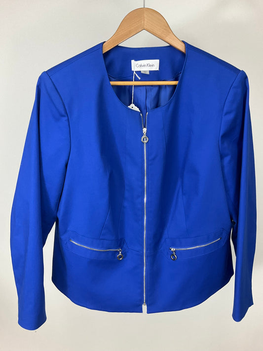 CALVIN KLEIN BLUE BLAZER SZ 16W