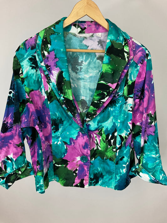 ERIN LONDON JEWEL TONED BLAZER SZ XL