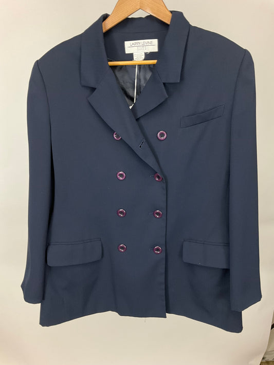 LARRY LEVINE BLUE PANTS SUIT SZ 16