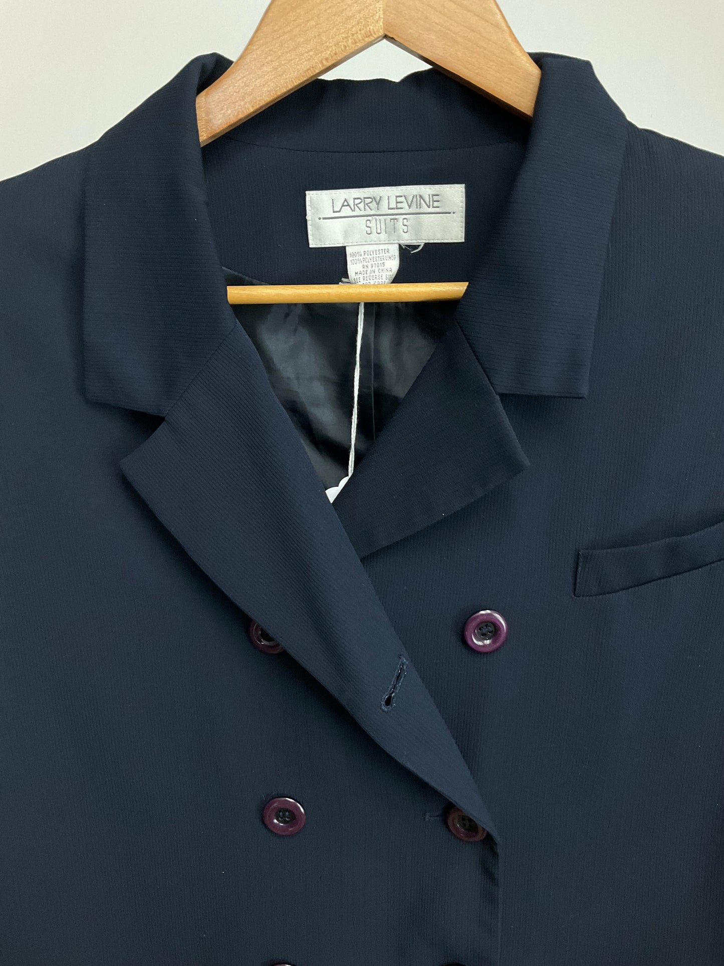 LARRY LEVINE BLUE PANTS SUIT SZ 16