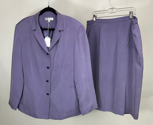 DRESS BARN LAVENDER SKIRT SUIT SZ 16W