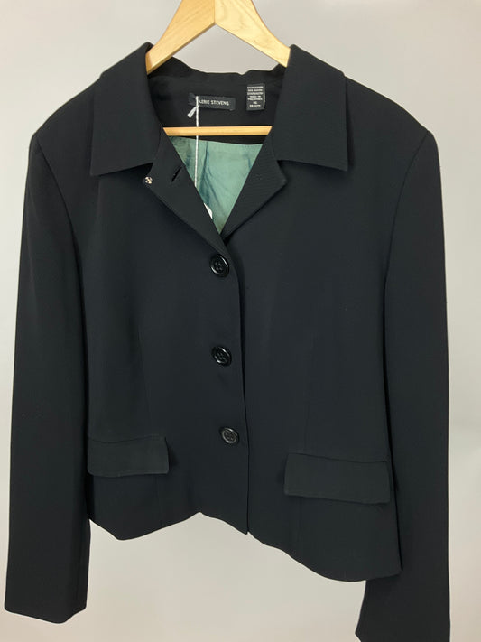 VALERIE STEVENS BLACK BLAZER SZ 16