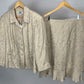 EMILY TAN/GOLD SKIRT SUIT SZ 18W