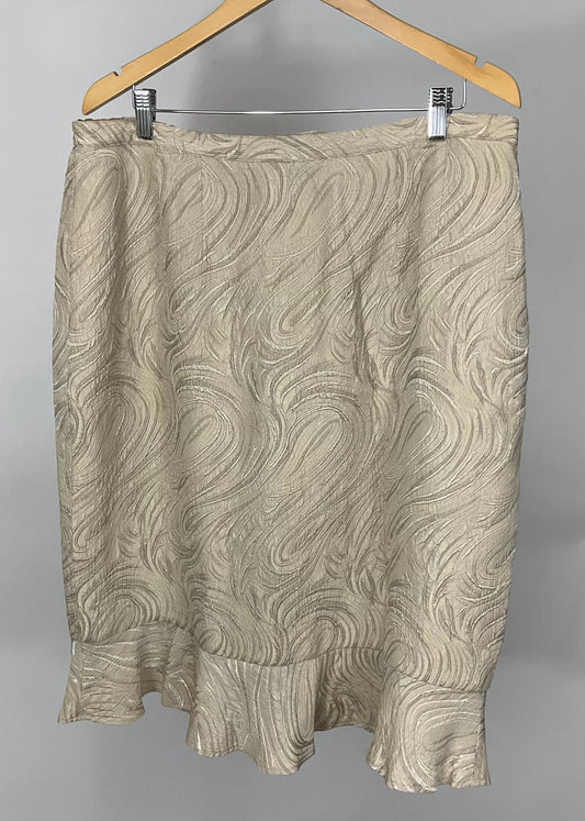 EMILY TAN/GOLD SKIRT SUIT SZ 18W