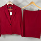 KASPER RED SKIRT SUIT SZ 6