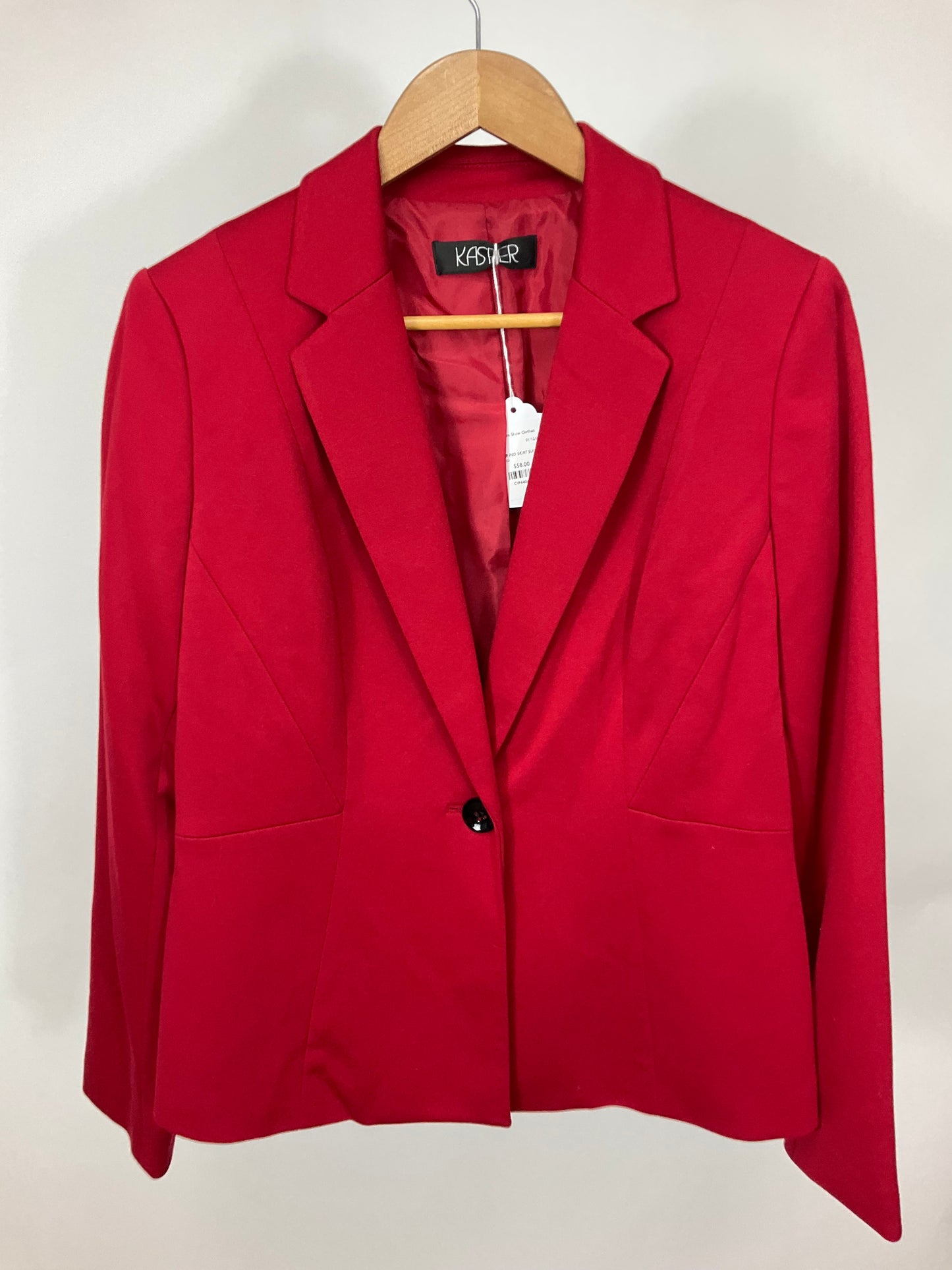 KASPER RED SKIRT SUIT SZ 6