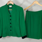 KASPER ASL GREEN SKIRT SUIT SZ 6P