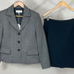 SUIT STUDIO BLUE/WHITE SKIRT SUIT SZ 10