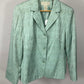 NORTON MCNAUGHTON GREEN TAN SKIRT SUIT SZ 12