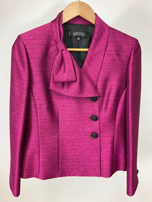 KASPER PINK/BLACK 3 PIECE SUIT SZ 10P