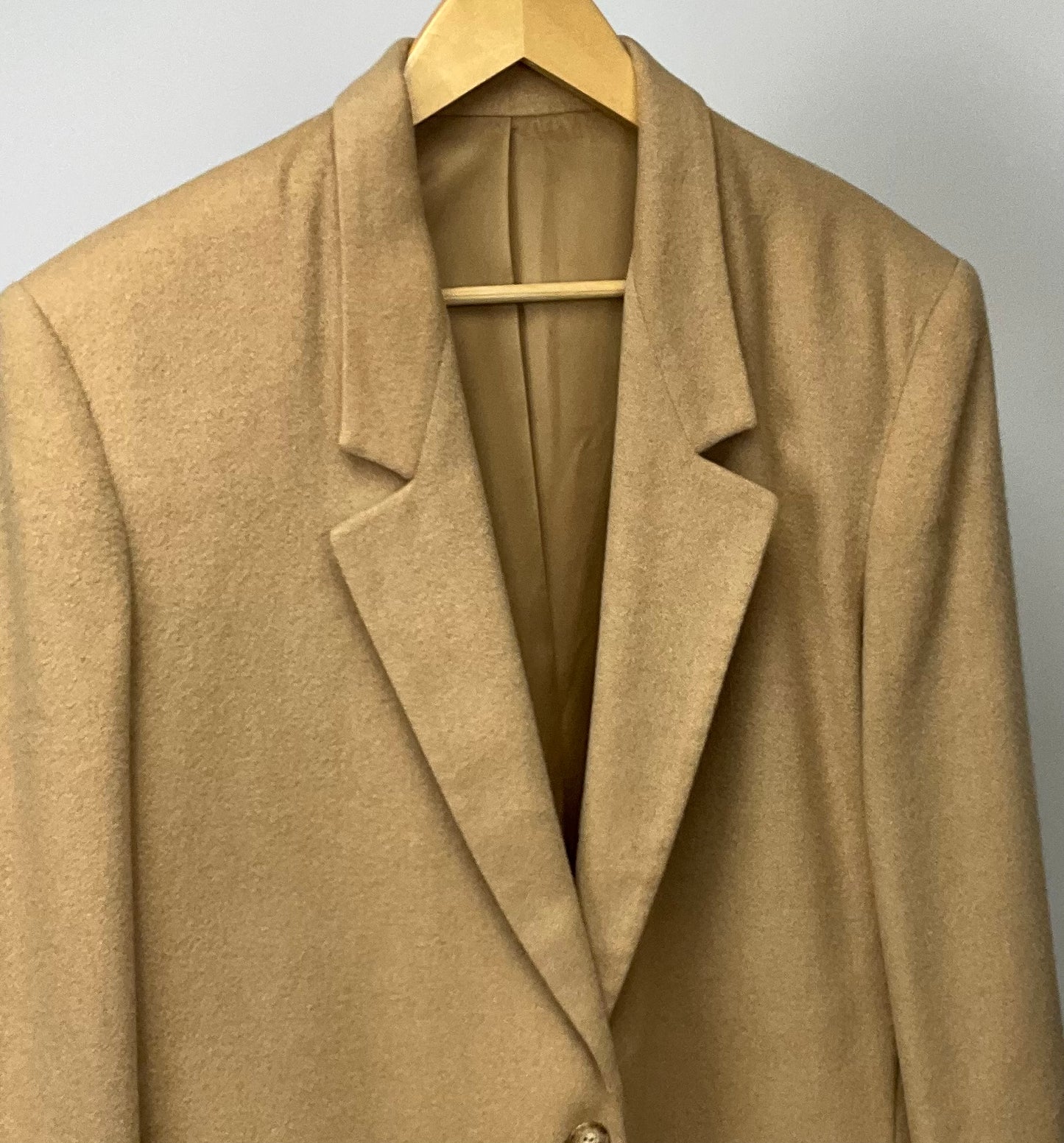 LAND'S END CAMEL HAIR BLAZER SZ 16