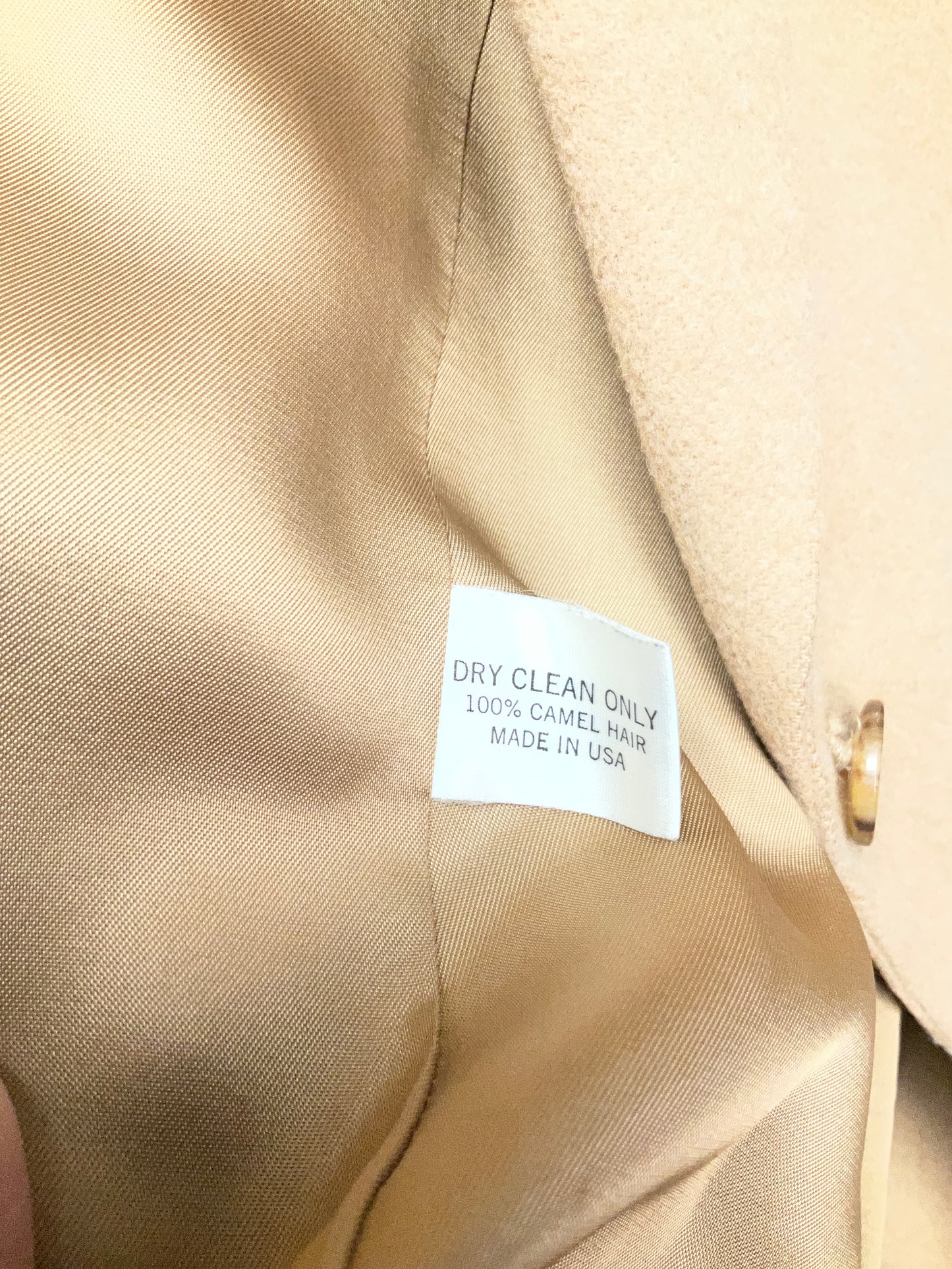 LAND'S END CAMEL HAIR BLAZER SZ 16