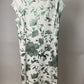 WES LEE ROSE WHITE GREEN DRESS SZ 4